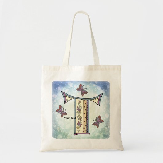 Tote Bag Monogramme floral T (Devant)