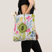 Tote Bag Monogramme floral tendance (De près)