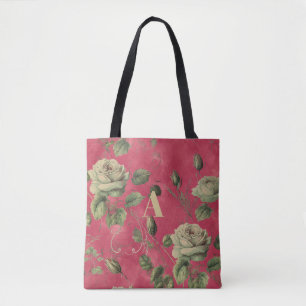 Tote Bag Monogramme Floral Vintage 