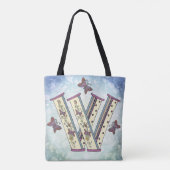 Tote Bag Monogramme floral W (Dos)