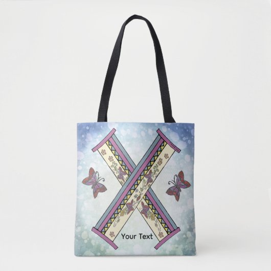 Tote Bag Monogramme floral X (Devant)