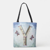 Tote Bag Monogramme floral Y (Dos)