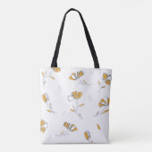 Tote Bag Monogramme Initial Nom Personnalisé Moderne Unique (Dos)