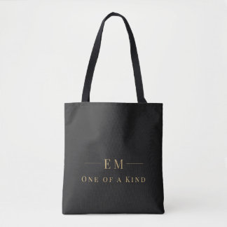 Tote Bag Monogramme Initial Personnalisé | Cadeau Personnal