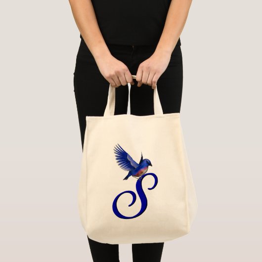 Tote Bag Monogramme initial S (Devant (produit))
