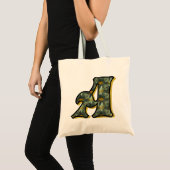 Tote Bag Monogramme initiale A Marguerite (Devant (produit))