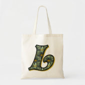 Tote Bag Monogramme initiale L Marguerite (Devant)