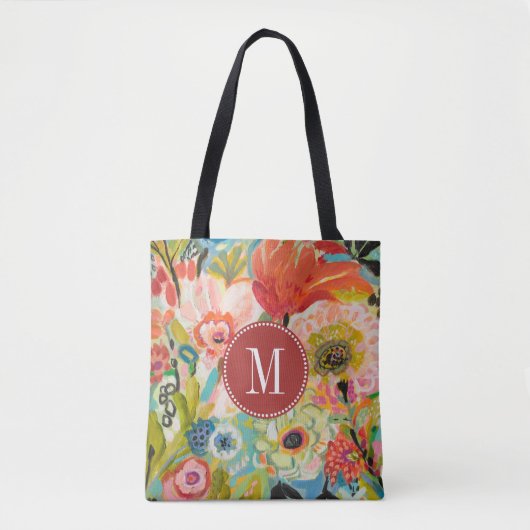 Tote Bag Monogramme| Jardin secret Floral III (Devant)