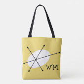 Tote Bag Monogramme jaune éblouissant partout sur fourre-to (Dos)