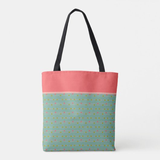Tote Bag Monogramme "Just Happy Dots on Strings" (Dos)