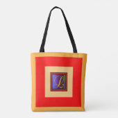 TOTE BAG MONOGRAMME L INITIAL DE L'ALPHABET (Dos)