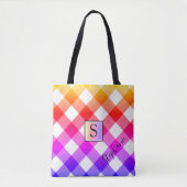 Tote Bag Monogramme Lumineux multicolore Plasté (Devant)