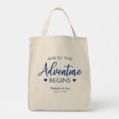 Tote Bag Monogramme mariage minimaliste Simple Elégant Mari (Dos)