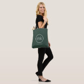 Tote Bag Monogramme minimum professionnel Forêt initiale ve (Sur le modèle)