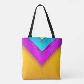 Tote Bag Monogramme moderne Boho géométrique chic (Dos)
