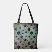 Tote Bag Monogramme moderne du milieu du siècle rétro (Dos)
