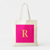 Tote Bag Monogramme moderne simple (Dos)