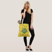 Tote Bag Monogramme Motif de pastèques cool (Sur le modèle)