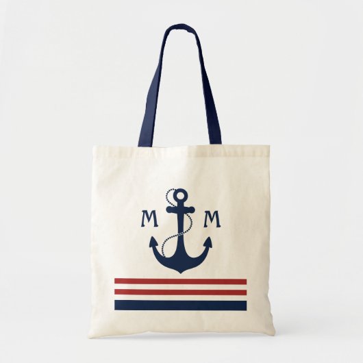 Tote Bag Monogramme nautique (Devant)