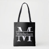 Tote Bag Monogramme noir CBLF (Devant)