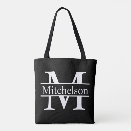 Tote Bag Monogramme noir CBLF (Dos)