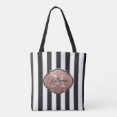 Tote Bag Monogramme noir et blanc (Dos)