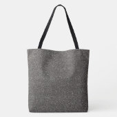 Tote Bag Monogramme noir gris moderne de parties (Dos)