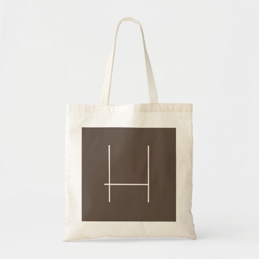 Tote Bag Monogramme Nom propre Initiale moderne minimaliste (Devant)