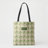 Tote Bag Monogramme | Oasis intérieure | Motif Palm Tree (Devant)