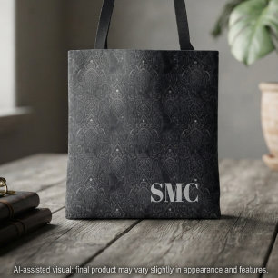 Tote Bag Monogramme Onyx Moody Filigrane Victorien
