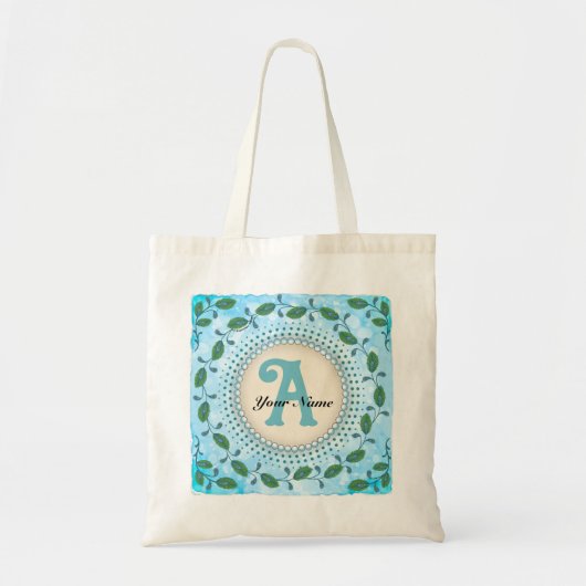 Tote Bag Monogramme Paon (Devant)