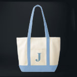 Tote Bag Monogramme personnalisé BLEU CLAIR   FOURRE-TOUT N<br><div class="desc">Monogramme personnalisé BLEU CLAIR   FOURRE-TOUT NATUREL. Créez votre propre sac sur mesure !</div>