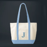 Tote Bag Monogramme personnalisé BLEU CLAIR   FOURRE-TOUT N<br><div class="desc">Monogramme personnalisé BLEU CLAIR   FOURRE-TOUT NATUREL. Créez votre propre sac sur mesure !</div>