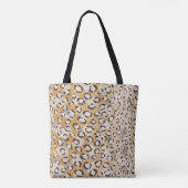 Tote Bag Monogramme personnalisé Cheetah Imprimer Motif ani (Dos)