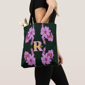 Tote Bag Monogramme personnalisé initial nom Art de marguer
