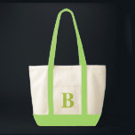 Tote Bag Monogramme personnalisé LIME VERT   FOURRE-TOUT NA<br><div class="desc">Monogramme personnalisé LIME VERT   FOURRE-TOUT NATUREL. Créez votre propre sac sur mesure !</div>