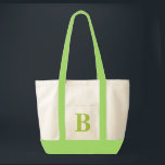 Tote Bag Monogramme personnalisé LIME VERT   FOURRE-TOUT NA<br><div class="desc">Monogramme personnalisé LIME VERT   FOURRE-TOUT NATUREL. Créez votre propre sac sur mesure !</div>