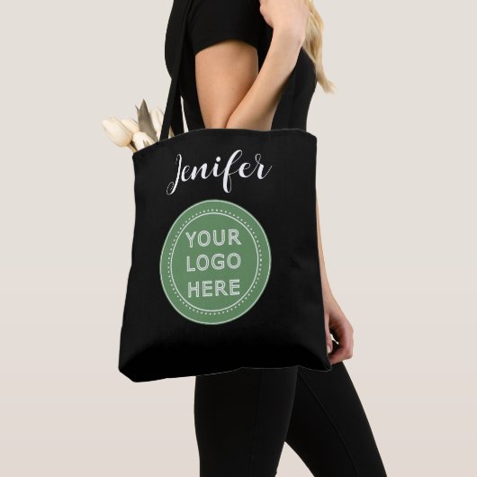 Tote Bag Monogramme personnalisé, minimaliste, élégant (De près)