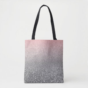 Tote Bag monogramme personnalisé parties scintillant vintag