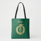 Tote Bag Monogramme Personnalisé Style Celtique Ouroboros d (Devant)