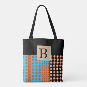 Tote Bag monogramme personnalisé style fourre-tout