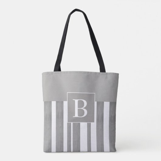 Tote Bag monogramme personnalisé style fourre-tout (Dos)