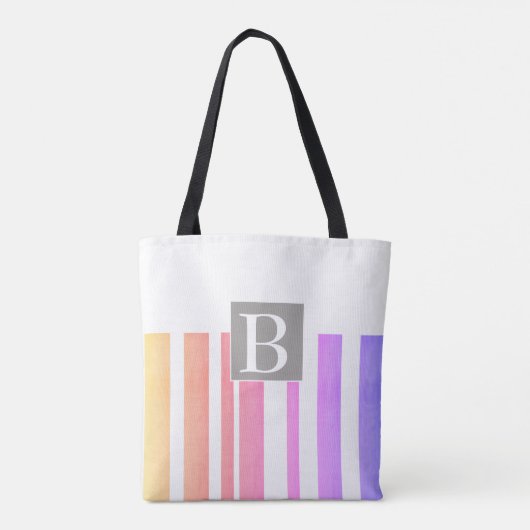 Tote Bag monogramme personnalisé style fourre-tout (Dos)