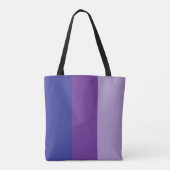 Tote Bag monogramme personnalisé, triple ton violet (Dos)