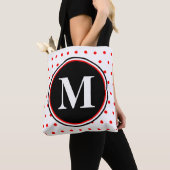 Tote Bag Monogramme Pois blancs (De près)