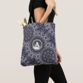TOTE BAG MONOGRAMME PSYCHÉDÉLIQUE KALEIDOSCOPE BLANC GEM (De près)