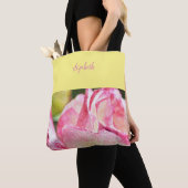 Tote Bag Monogramme Rose moderne (De près)