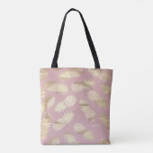 Tote Bag Monogramme rose Motif d'ananas à huile d'or tropic (Dos)
