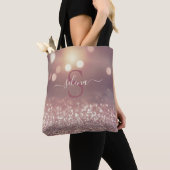 Tote Bag Monogramme Rose or (De près)