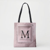Tote Bag Monogramme rose Parties scintillant or (Devant)